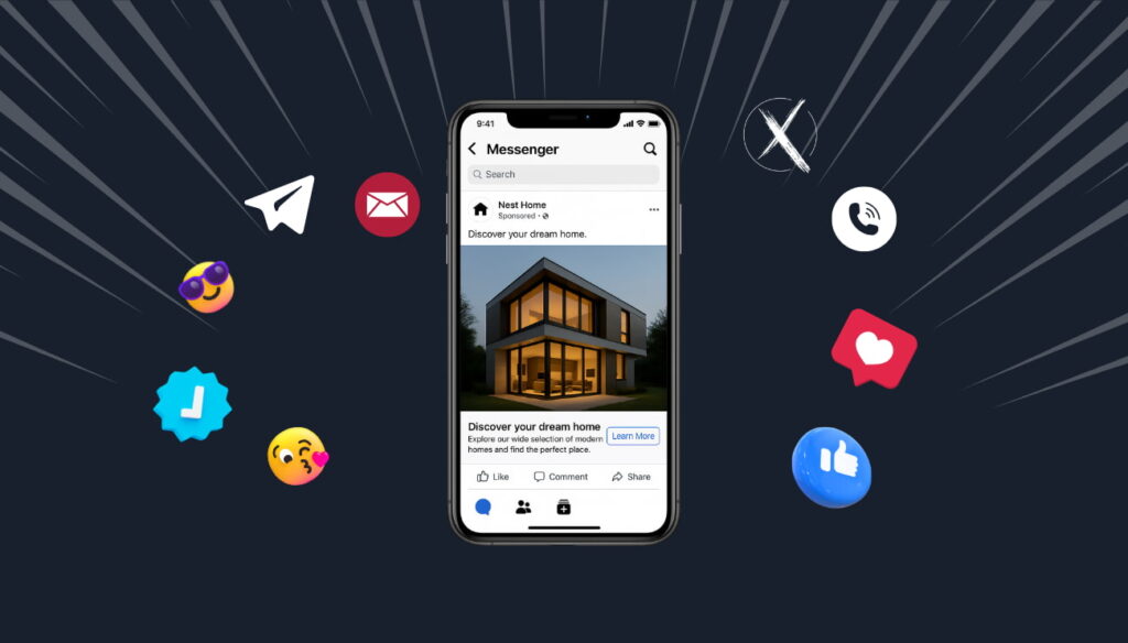 Facebook реклама тип Messenger